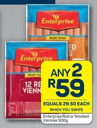 Enterprise Red or Smoked Viennas 2 x 500g