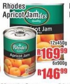 Devland Cash And Carry Rhodes Apricot Jam 12x450g offer