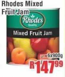Devland Cash And Carry Rhodes Mixed Fruit Jam 6x900g offer