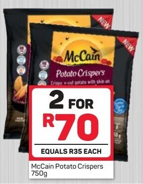 Pick n Pay McCain Potato Crispers 2 x 750g offer