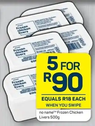 Pick n Pay No Name Frozen Chicken Livers 5 x 500g offer