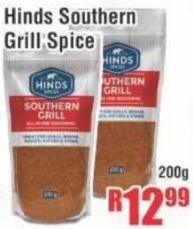 Hinds Southern Grill Spice 200g