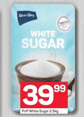 Pick n Pay PnP White Sugar 2.5kg offer