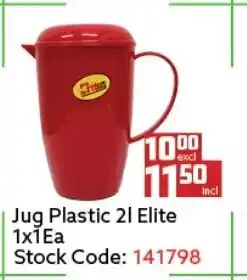 Africa Cash and Carry Jug Plastic 2L Elite 1x1ea offer