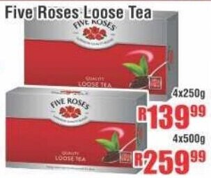 Devland Cash And Carry Five Roses Loose Tea 4x250g offer