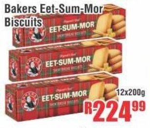 Devland Cash And Carry Bakers Eet-Sum-Mor Biscuits 12x200g offer