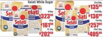Selati White Sugar 4x5kg