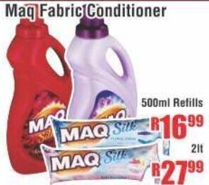 Devland Cash And Carry Maq Fabric Conditioner 500ml Refills offer