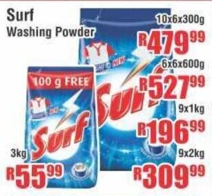 Devland Cash And Carry Surf Washing Powder 10x6x300g offer