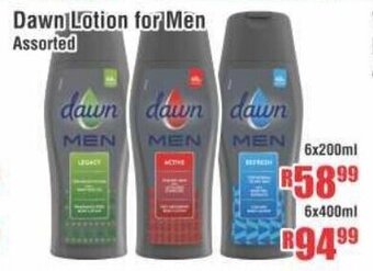 Devland Cash And Carry Dawn Lotion for Men Assorted 6x200ml offer