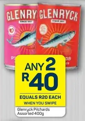 Pick n Pay Glenryck Pilchards Assorted 2 x 400g offer