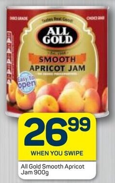 Pick n Pay All Gold Smooth Apricot Jam 900g offer