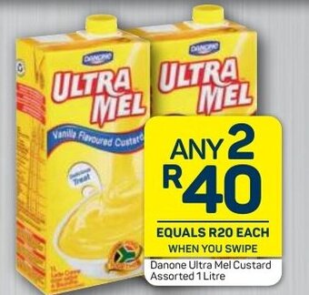 Pick n Pay Danone Ultra Mel Custard Assorted 2 x 1L offer