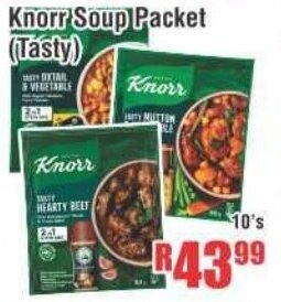 Devland Cash And Carry Knorr Soup Packet Tasty 10's offer