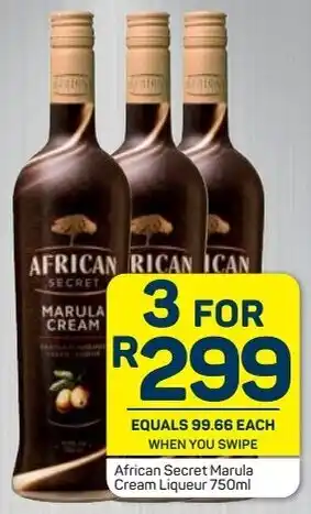 Pick n Pay African Secret Marula Cream Liqueur 3 x 750ml offer