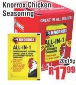 Devland Cash And Carry Knorrox Chicken Seasoning 20x15g offer