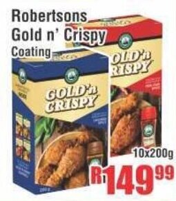 Robertsons Gold n' Crispy Coating 10x200g