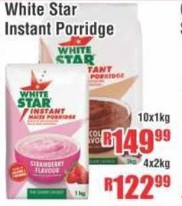 Devland Cash And Carry White Star Instant Porridge 10x1kg offer