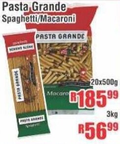 Pasta Grande Spaghetti/Macaroni 20x500g