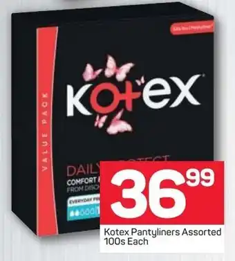 Pick n Pay Kotex Pantyliners 100's offer