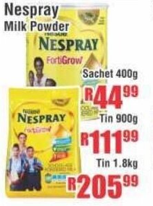 Devland Cash And Carry Nespray Milk Powder Sachet 400g offer