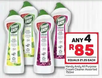Pick n Pay Handy Andy All Purpose Cream Cleaner 4 x 750ml offer