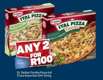 Pick n Pay Dr. Oerker Ital Pizza Familia Assorted 2 x 424-544g offer