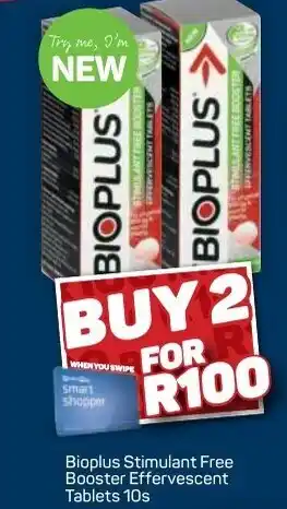 Pick n Pay Bioplus Stimulant Free Booster Effervescent Tablets 2 x 10's offer