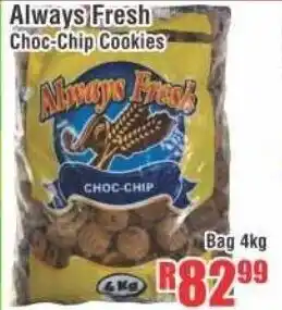 Devland Cash And Carry Always Fresh Choc-Chips Cookies Bag 4kg offer