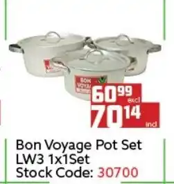 Africa Cash and Carry Bon Voyage Pot LW3 1x1Set offer
