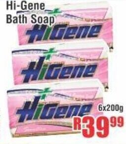Devland Cash And Carry Hi-Gene Bath Soap 6x200g offer