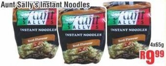 Devland Cash And Carry Aunt Sally's Instant Noodles 4x65g offer