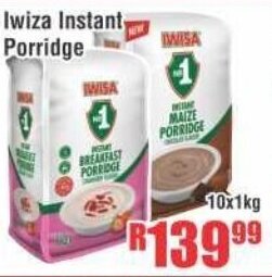 Devland Cash And Carry Iwiza Instant Porridge 10x1kg offer