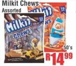 Devland Cash And Carry Milkit Chews Assorted 50's offer