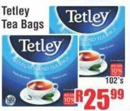 Devland Cash And Carry Tetley Tea Bags 102's offer