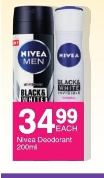 Save Nivea Deodorant 200ml offer