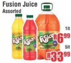 Fusion Juice Assorted 1lt