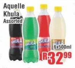 Aquelle Khula Assorted 6x500ml