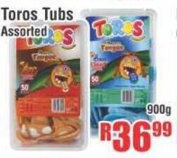 Devland Cash And Carry Toros Tubs Assorted 900g offer