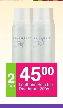 Lentheric Solo Ice Deodorant 200ml