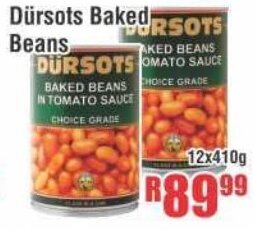 Dürsots Baked Beans 12x410g