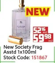 Africa Cash and Carry New Society Frag Asstd 1x100ml offer