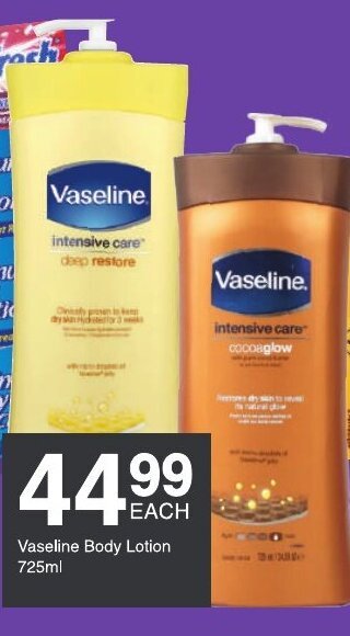 Save Vaseline Body Lotion 725ml offer