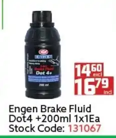 Africa Cash and Carry Engen Brake Fluid Dot4 +200ml 1x1ea offer