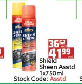 Africa Cash and Carry Shield Sheen Asstd 1x750ml offer