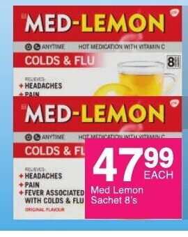 Save Med Lemon Sachets 8's offer