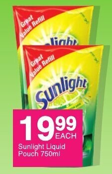 Save Sunlight Liquid Pouch 750ml offer