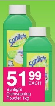Save Sunlight Dishwashing Powder 1kg offer