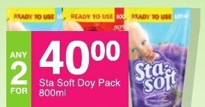 Save Sta Soft Doy Pack 800ml offer