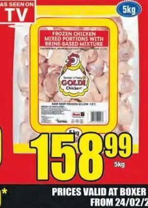 Boxer Goldi chicken drumsticks offer